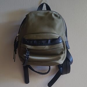 Liebeskind Berlin Small Backpack Olive Green Black 9x8”
